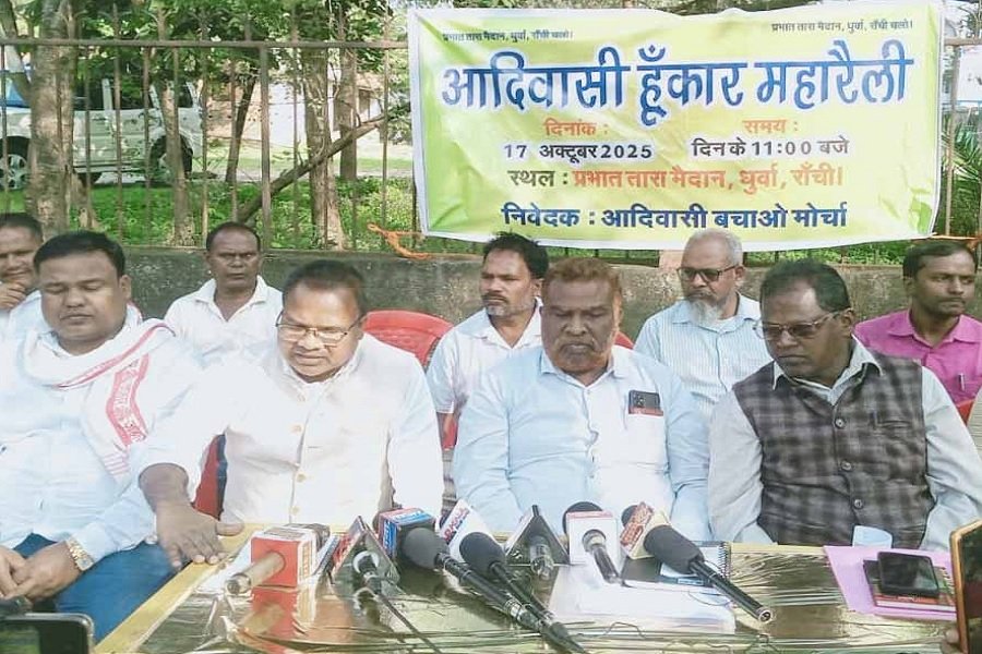 कुड़मियों की मांग के खिलाफ रांची में आदिवासी हुंकार रैली, जोनसन बोले: अधिकारों की लूट बर्दाश्त नहीं करेंगे