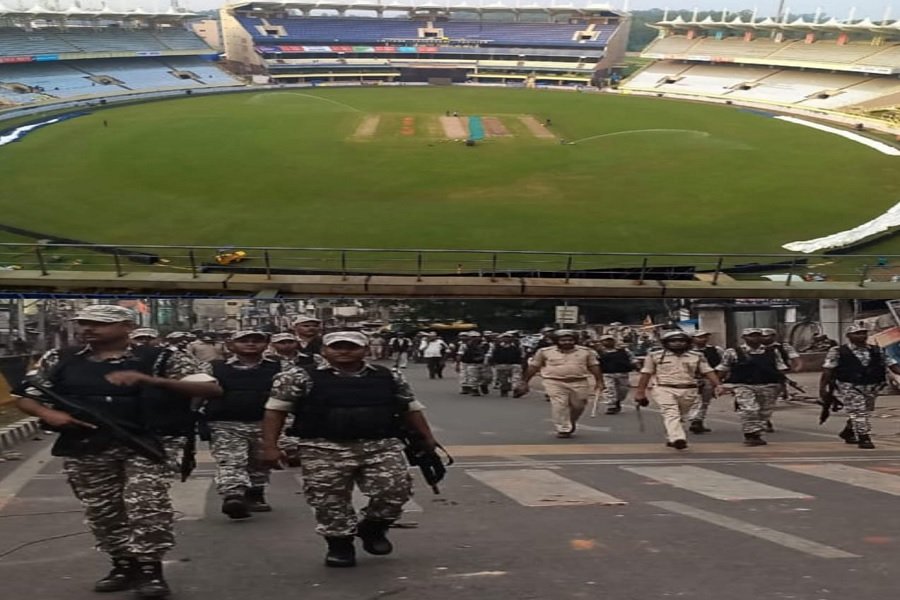 भारत–दक्षिण अफ्रीका वनडे: JSCA में मौच को लेकर राजधानी में हाई अलर्ट, 5000 जवानों की तैनाती